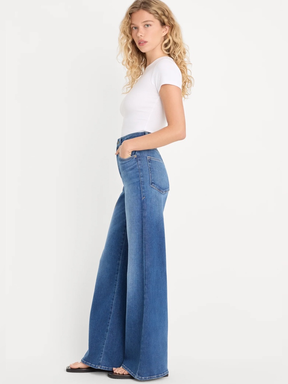 Good American good petite palazzo jean style GPP014 i1226